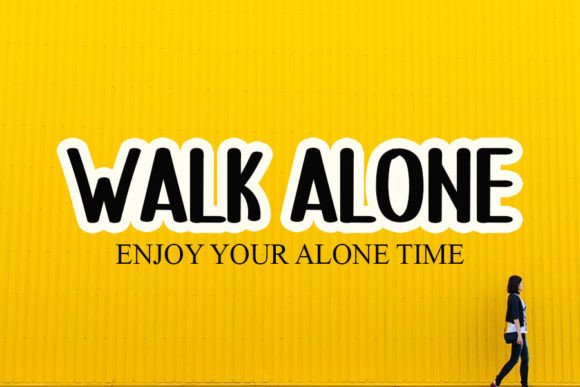 Minimalist Font Poster 4