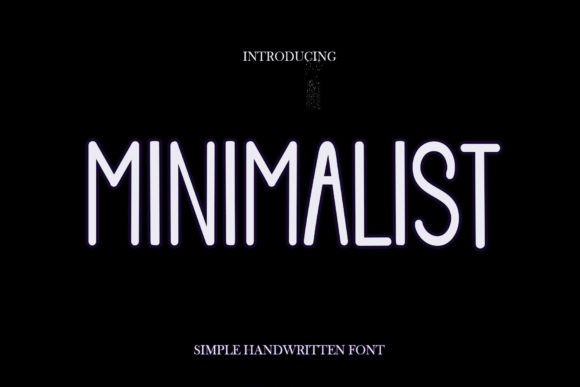 Minimalist Font Poster 1