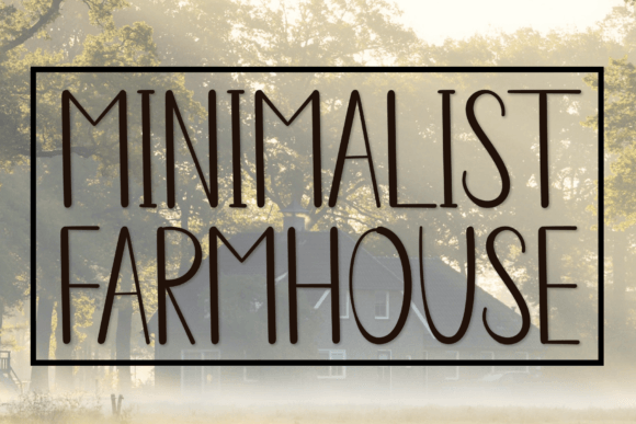 Minimalist Farmhouse Font Poster 1