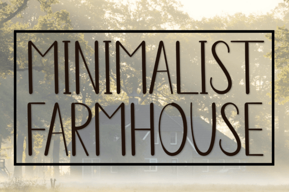 Minimalist Farmhouse Font