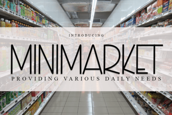 Minimarket Font Poster 1