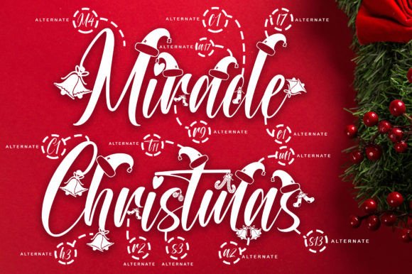 Miracle Christmas Font Poster 3