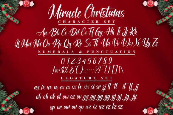 Miracle Christmas Font Poster 9