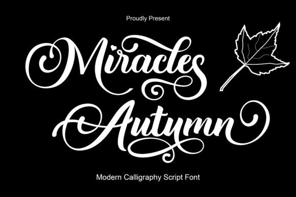 Miracles Autumn Font Poster 1