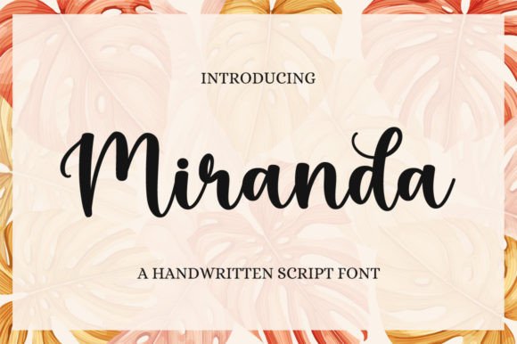 Miranda Font Poster 1