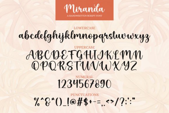 Miranda Font Poster 7
