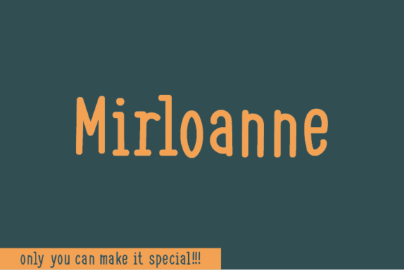 Mirloanne Font Poster 1