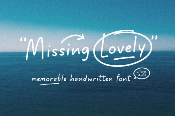 Missing Lovely Font Poster 1