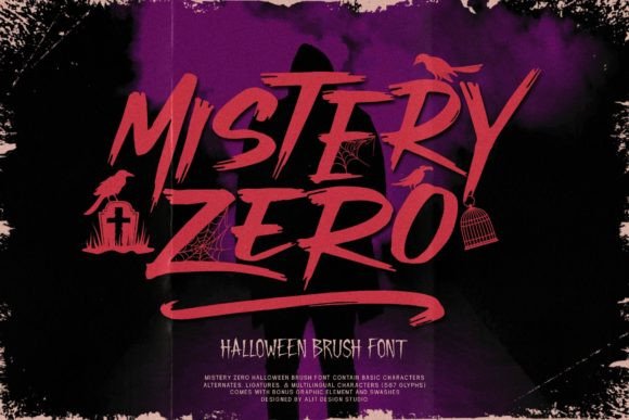 Mistery Zero Font Poster 1