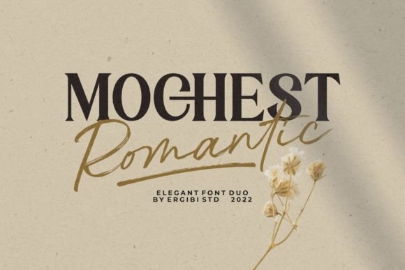 Mochest Romantic Duo Font Poster 1