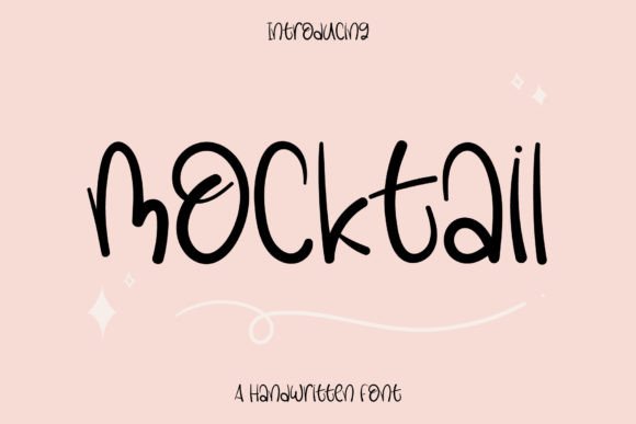 Mocktail Font Poster 1