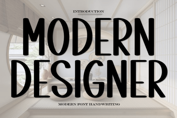 Modern Designer Font