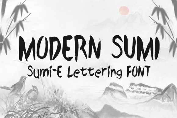 Modern Sumi Font