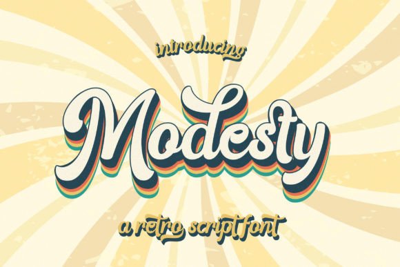 Modesty Font Poster 1