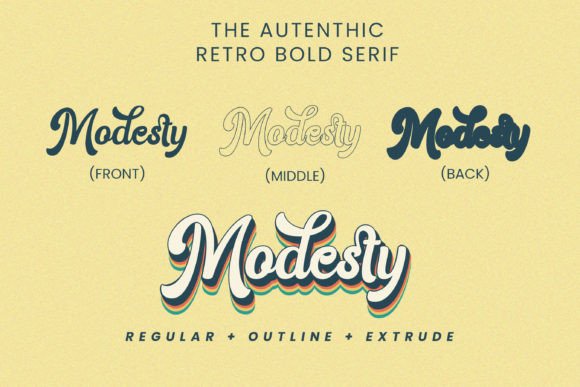 Modesty Font Poster 10