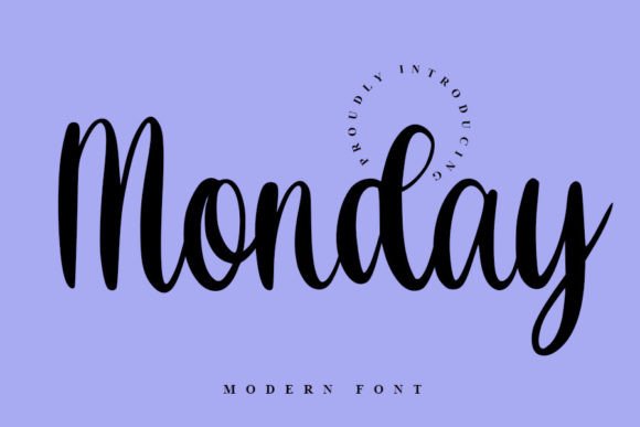 Monday Font Poster 1