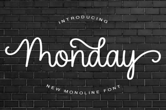 Monday Font Poster 1