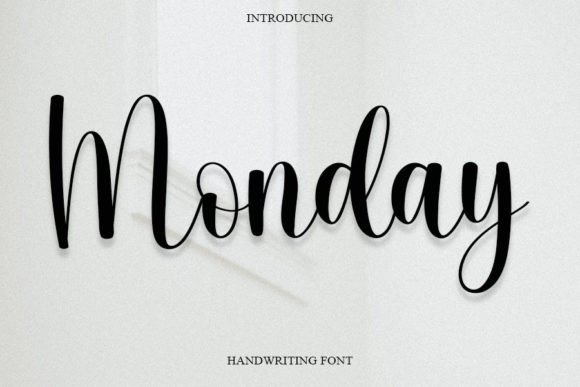 Monday Font Poster 1