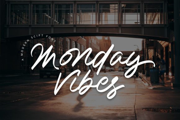 Monday Vibes Font Poster 1