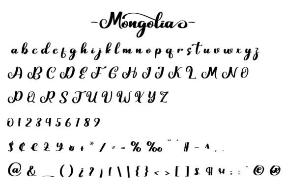 Mongolia Font Poster 5