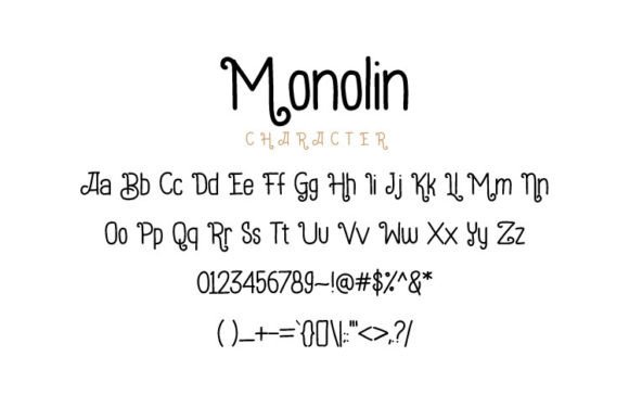 Monolin Font Poster 2