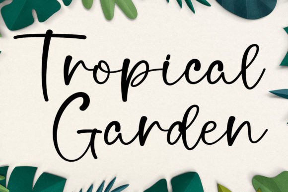 Monstera Font Poster 3