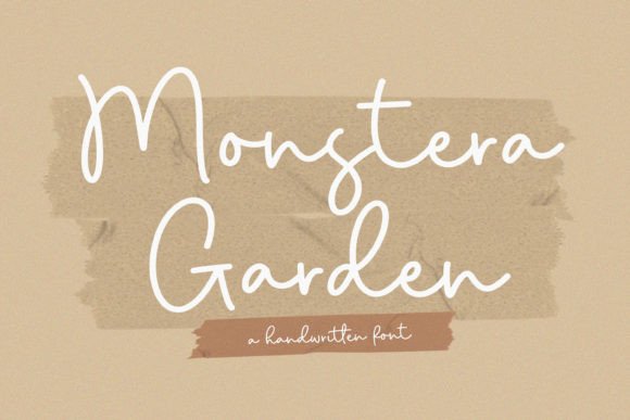 Monstera Garden Font Poster 1