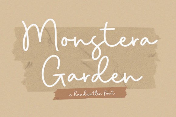 Monstera Garden Font Poster 1