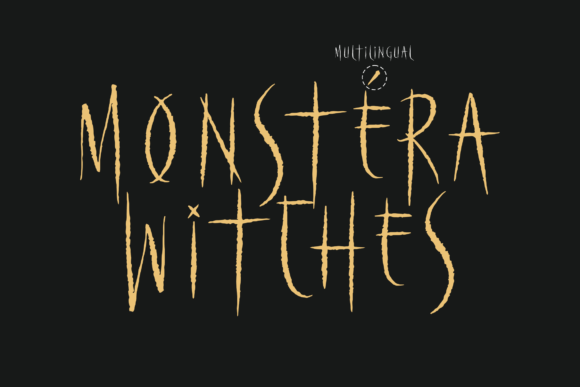 Monstera Witches Font Poster 12