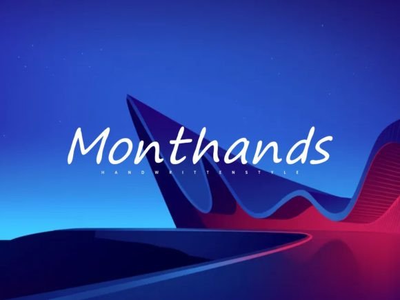 Monthands Font Poster 1