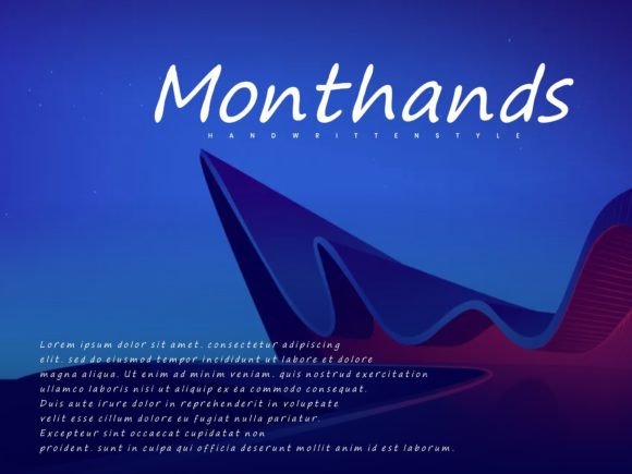 Monthands Font Poster 4