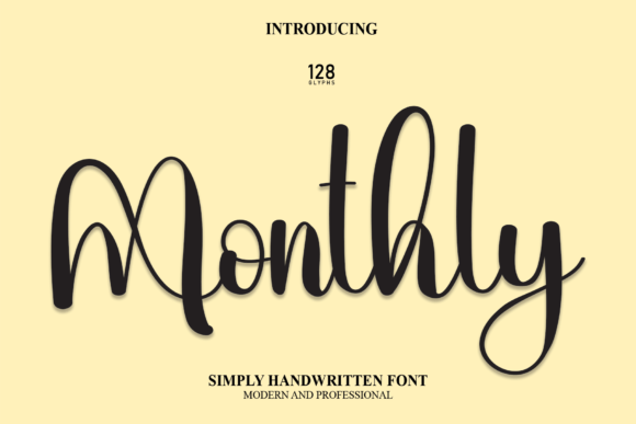 Monthly Font Poster 1