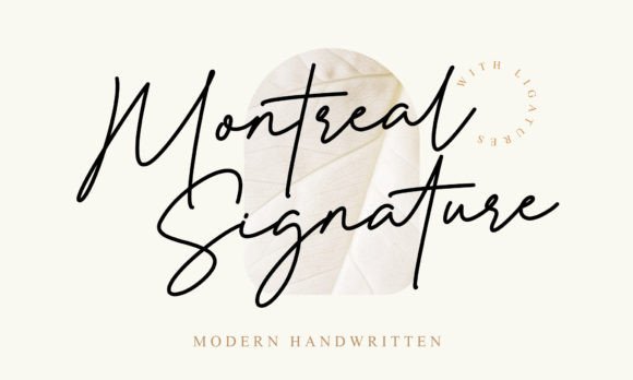 Montreal Signature Font Poster 1