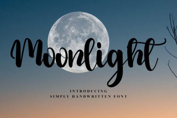 Moonlight Font Poster 1