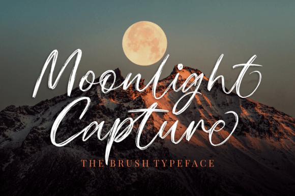 Moonlight Capture Font Poster 1