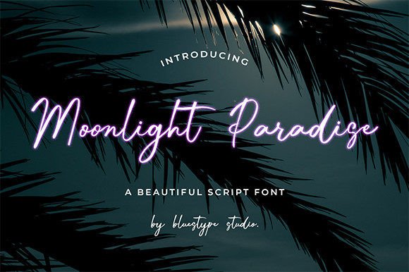 Moonlight Paradise Font Poster 1
