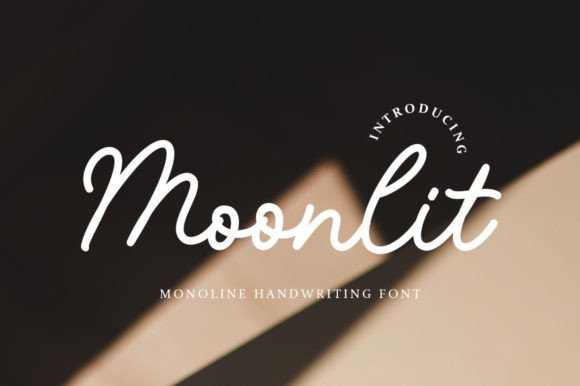 Moonlit Font Poster 1