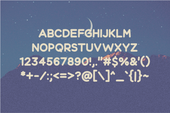 Moonright Font Poster 3