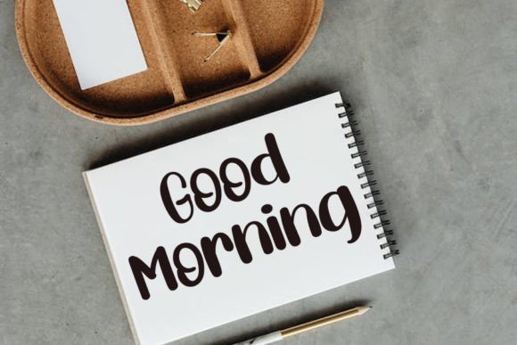 Morning Font Poster 3