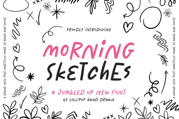 Morning Sketches Font Poster 1