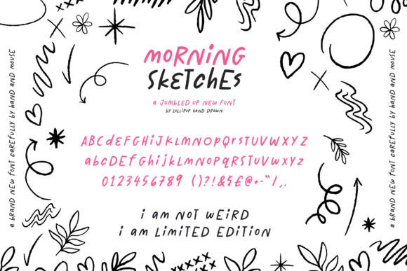 Morning Sketches Font Poster 6