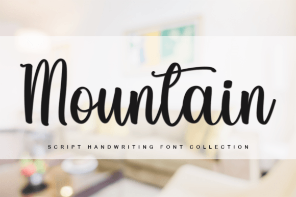 Mountain Font Poster 1