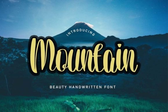 Mountain Font Poster 1