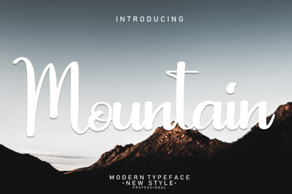 Mountain Font Poster 1