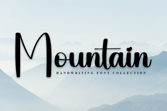 Mountain Font Poster 1
