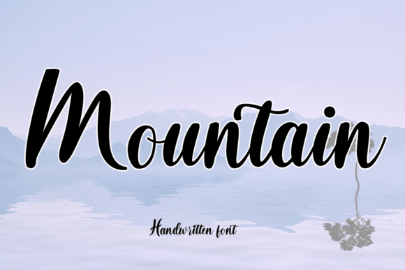 Mountain Font Poster 1