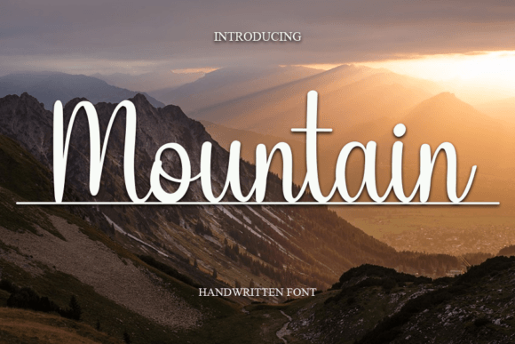 Mountain Font Poster 1