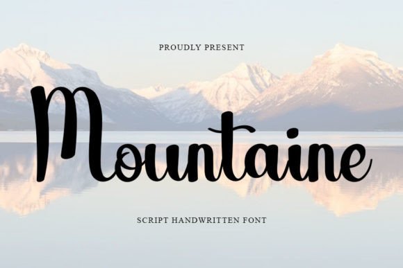 Mountaine Font Poster 1