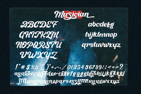 Musician Font Poster 7