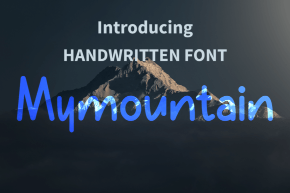 Mymountain Font Mymountain Font Poster 1